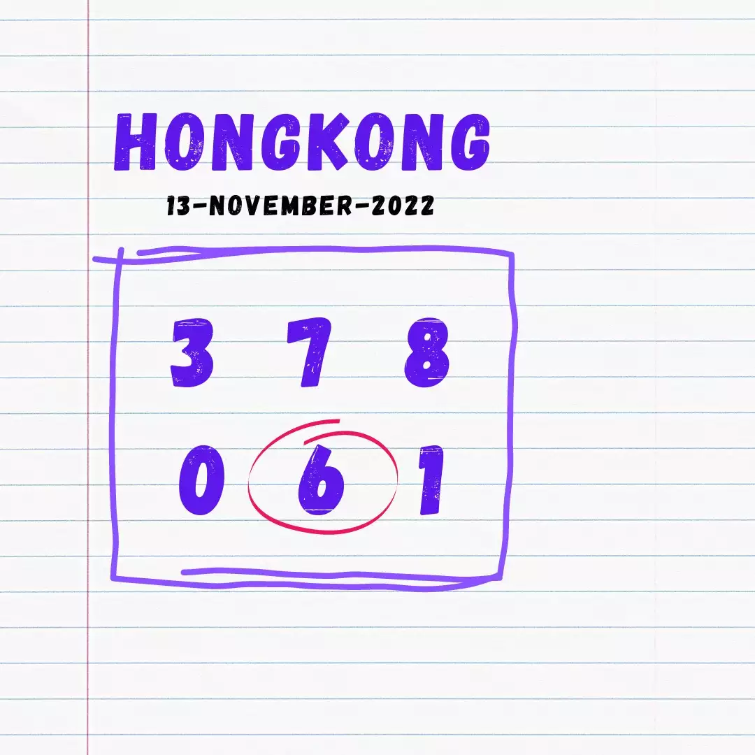 Syair HK Hari Ini 13 November 2022 dari Palembangslot