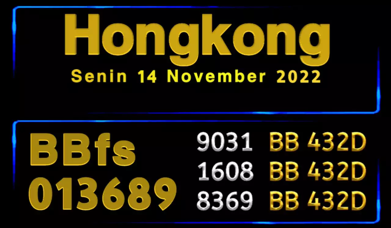 Syair HK Hari Ini 14 November 2022 dari Palembangslot