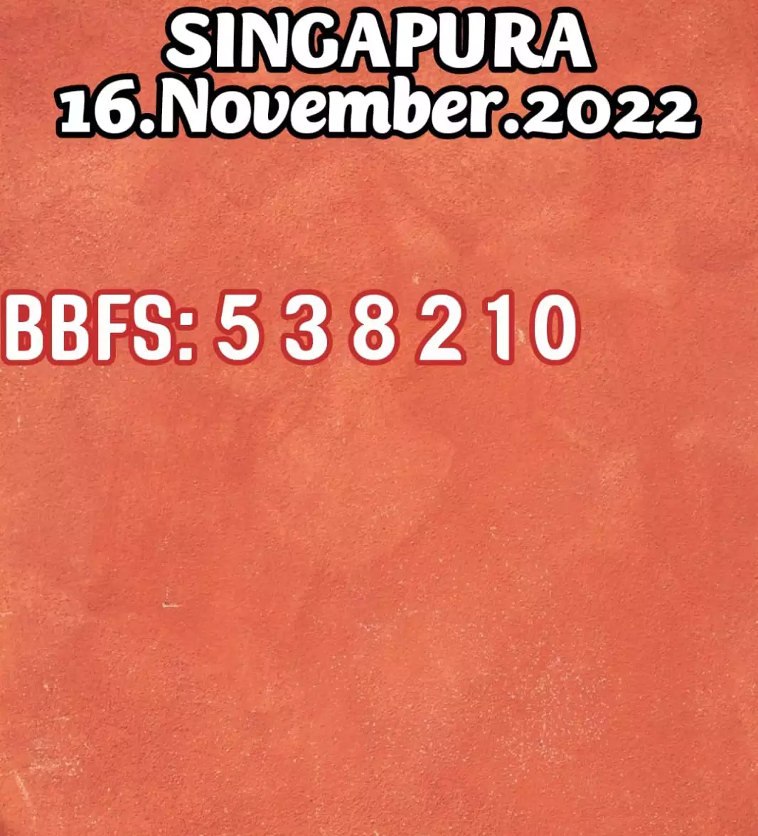 Syair SGP Hari Ini 16 November 2022 dari Palembangslot