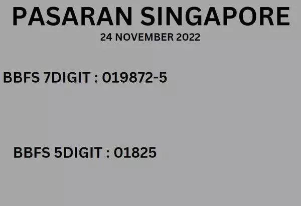 Syair SGP Hari Ini 24 November 2022 dari Palembangslot