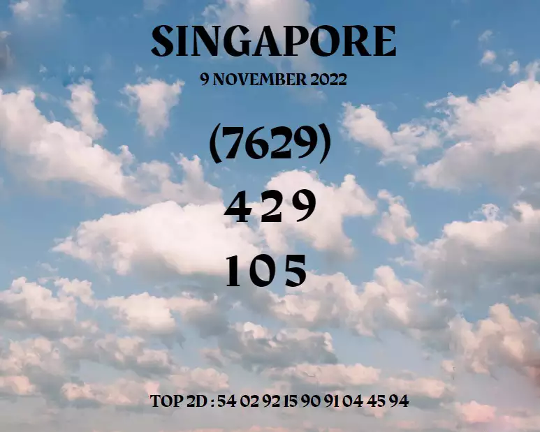 Syair SGP Hari Ini 10 November 2022 dari Palembangslot