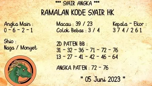 Forum Prediksi Syair HK 5 Juni 2023 Jitu Dan Akurat 13