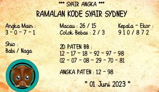 Forum Prediksi Syair SDY 1 Juni 2023, Jitu Dan 100 Persen Akurat 40