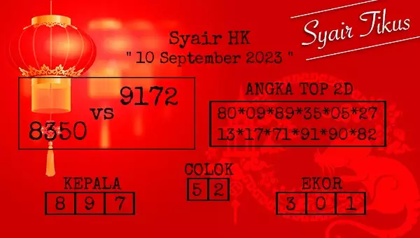 Syair Hk 10 September 2023 129