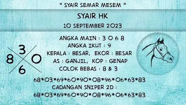 Syair Hk 10 September 2023 134