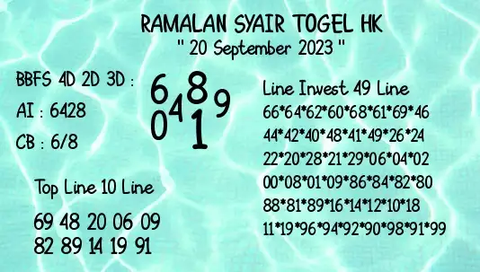 Syair Hk 20 September 2023 37