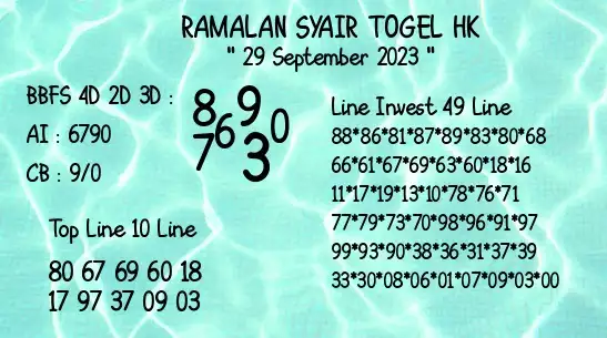 Syair Hk 29 September 2023 23