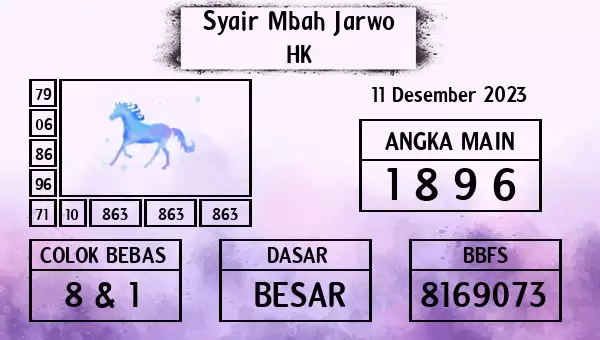 Syair Hk 11 Desember 2023 111