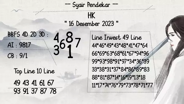 Syair Hk 16 Desember 2023 127