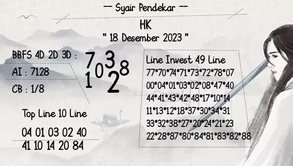 Syair Hk 18 Desember 2023 113