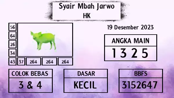 Syair Hk 19 Desember 2023 107