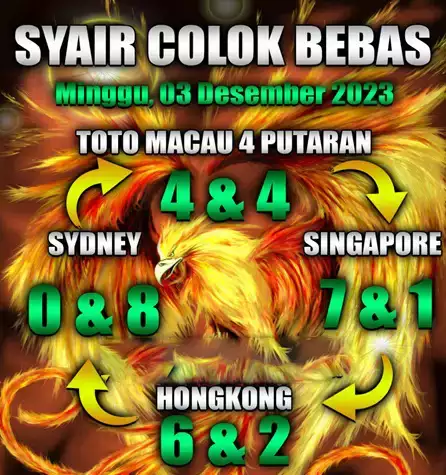 Syair Macau 3 Desember 2023 1 1