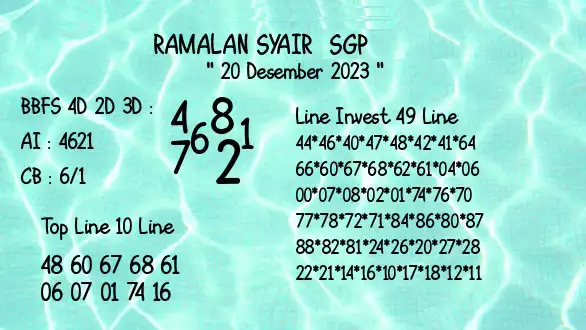 Syair Sgp 20 Desember 2023 9 2